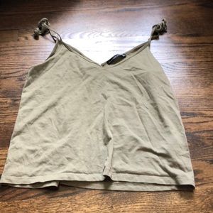 Olive green tank top